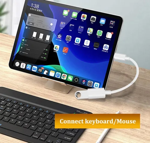 Vista 4 de Adaptador USB C a USB, tipo C macho a USB hembra OTG, adaptador Thunderbolt3, compatible con iPhone 16 Pro Max/16 Plus/16/15, iPad Pro, MacBook