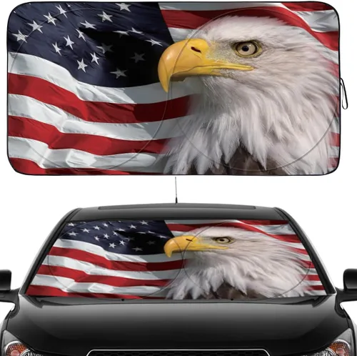 Vista 13 de Gven Parasol para Parabrisas de Coche, Parasol de Coche de Diseño Artístico Plegable, Parabrisas con Visor Solar Reflectante de Calor para Verano