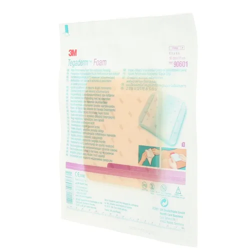 Vista 6 de 3M™ Tegaderm™ - Apósito no adhesivo de espuma de alto rendimiento, 90601, 4 x 4 pulgadas (3.9 in x 3.9 in), 10/ct 4 unidades por caja