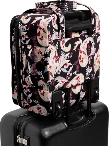 Vista 6 de Vera Bradley Bolsa de trabajo con ruedas Softside para mujer, Paisley Botáni