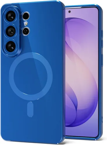 Vista 160 de Svanove Funda magnética de silicona para Samsung Galaxy S22, compatible con Magsafe, bonita funda para mujer, goma de gelatina brillante delgada