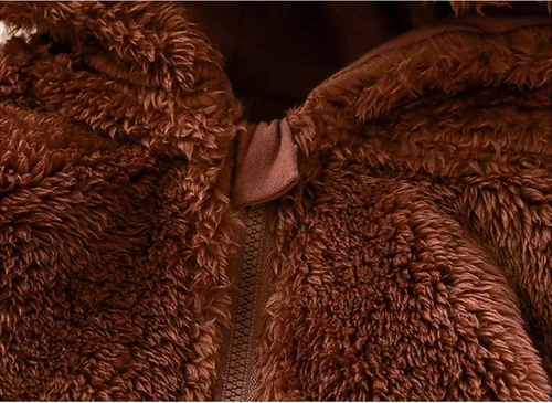 Vista 4 de TBUIALL Body para bebés y niñas pequeñas, lindo y liso, manga larga, con orejas de oso de dibujos animados, overol de forro polar con cremallera