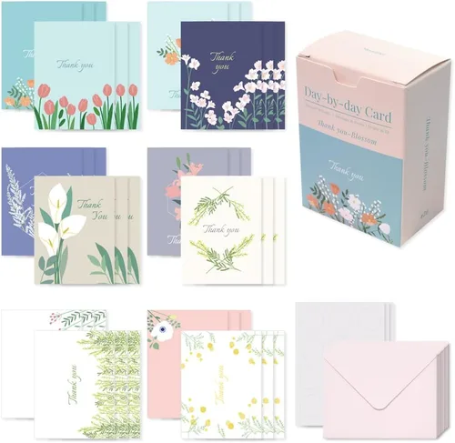 Vista 33 de Monolike Tarjeta Día a Día, 105 Luna - Mezcla de 48 mini tarjetas individuales, 24 sobres Paquete