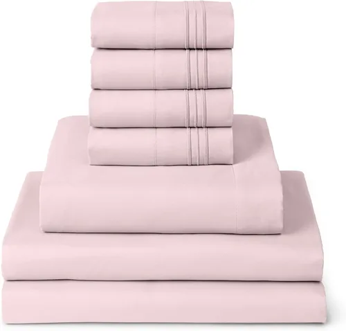Vista 52 de Mellanni Juego de sábanas Twin XL - Juego de ropa de cama de 4 piezas de la colección icónica, (incluyendo 2 fundas de almohada), bolsillo profundo