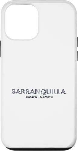 Vista 16 de Colombia City Coordinates - Barranquilla Case for iPhone 16