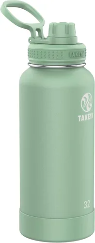 Vista 48 de Takeya Actives Botella de Agua con Tapa de Boquilla, Botella con Doble Aislamiento de Acero Inoxidable, Apta para Lavavajillas y Sin BPA, Botella