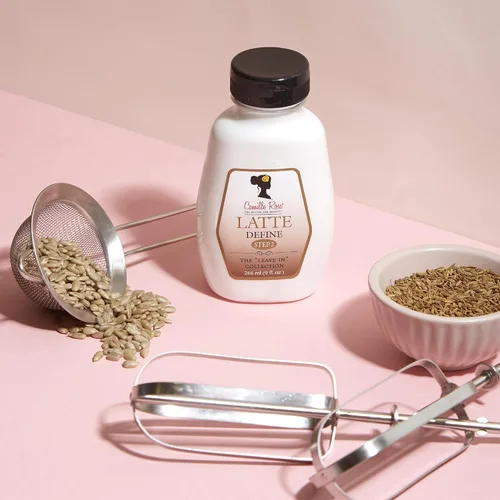 Vista 8 de Camille Rose - Acondicionador sin enjuague, Latte Define – Crema de peinado + tratamiento capilar para cabello seco y dañado, desenredante, control