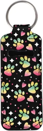 Vista 11 de doginthehole Chapstick - Llavero con clip y funda de neopreno para bálsamo labial