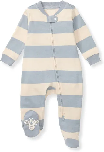 Vista 243 de Burt's Bees Baby - Pijama de una pieza para bebé, mameluco para dormir y jugar, algodón 100% orgánico, cremallera frontal