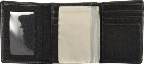 Vista 4 de Siskiyou NFL Oakland Raiders - Cartera de cuero de tres pliegues, color negro