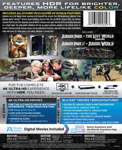 Vista 3 de Jurassic Park 25th Anniversary Collection Blu-ray