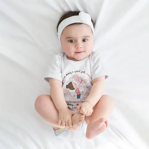 Vista 12 de Gossby Mameluco personalizado para bebé – Body personalizado para bebé niño, niña con diseño, nombre – Regalo para recién nacido, nueva mamá – 0-24