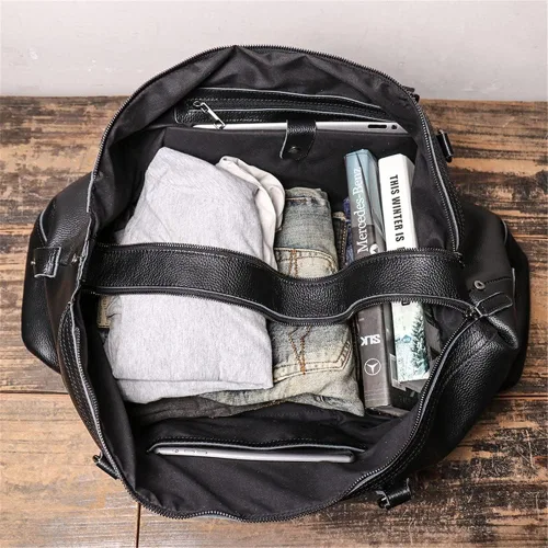 Vista 2 de Ztimi Men's Handy Gym Bag Shoulder Messenger Bag Large Capacity Travel Bag Luggage Bag Large