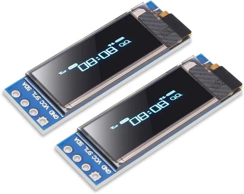 Vista 8 de DORHEA 10 unids 0.91 '' 12832 IIC I2C OLED módulo de pantalla 0.91 pulgadas I2C 128x32 SSD1306 módulo de pantalla LCD azul I2C OLED controlador DC