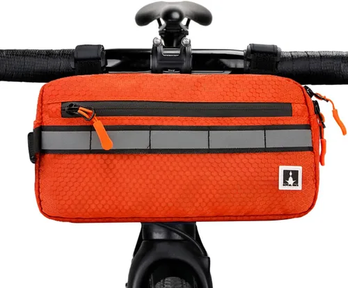 Vista 8 de ROYALFAIR Bolsa impermeable para manillar para bicicletas de niños, bolso cruzado convertible (negro)