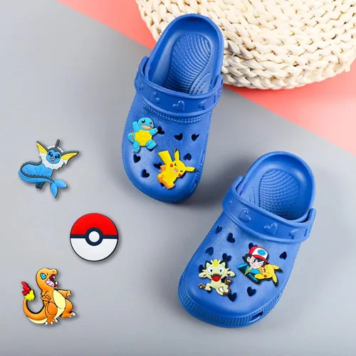 Vista 2 de Dijes para zapatos Crocs PVC para decoración de zapatos paquete de accesorios de anime para niños adolescentes niñas y niños Cloruro de polivinilo