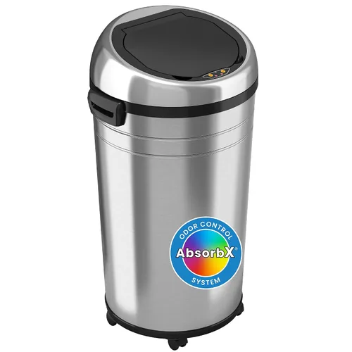 Vista 9 de iTouchless SoftStep - Cubo de basura delgado de 3 galones con filtro de olor y cubo interior extraíble, acero inoxidable de 11 litros que ahorra