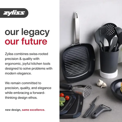 Vista 9 de Zyliss Ultimate Ceramic Cookware - Sartén antiadherente para una preparación saludable de comidas, de calentamiento rápido y fácil de limpiar