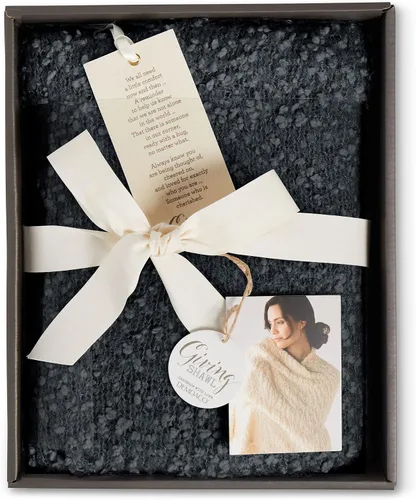Vista 4 de DEMDACO Giving Shawl - Chal de punto suave de nailon para mujer, talla única, en caja de regalo