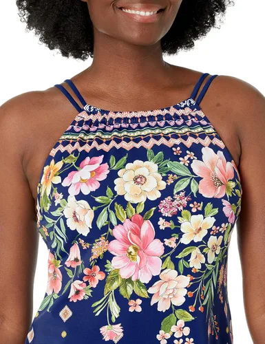 Vista 3 de Maxine of Hollywood Traje de baño tankini de cuello alto para mujer