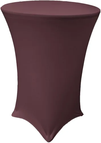 Vista 19 de LA Linen Mantel elástico ajustable de elastano para cóctel, 36 pulgadas, color negro