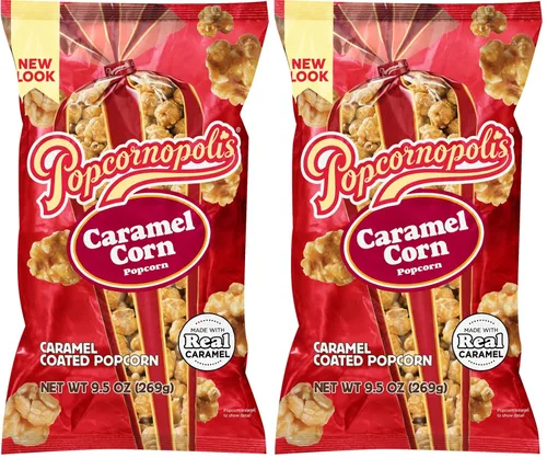 Vista 14 de Popcornopolis Palomitas de maíz recubiertas de caramelo, bolsa de 9.5 onzas