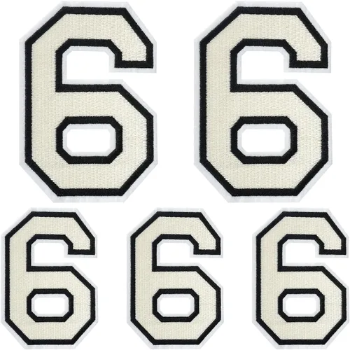 Vista 91 de Parches de letras para planchar, 5 piezas de letras individuales bordadas completas para ropa, vestido, sombrero, jeans, accesorios de bricolaje