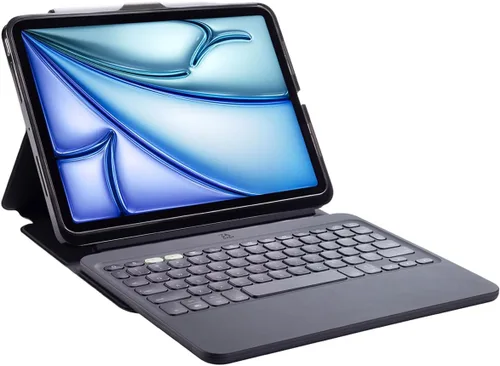 Vista 19 de ZAGG Pro Keys - Funda desmontable y teclado inalámbrico para Apple iPad de 10.2 pulgadas (Gen 9, 8, 7) - Emparejamiento Bluetooth, teclas