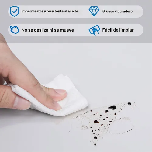 Vista 4 de LONGFITE Tapete extra grande de silicona gruesa antideslizante y resistente al calor para enrollar masa de pastelería, protector de encimera