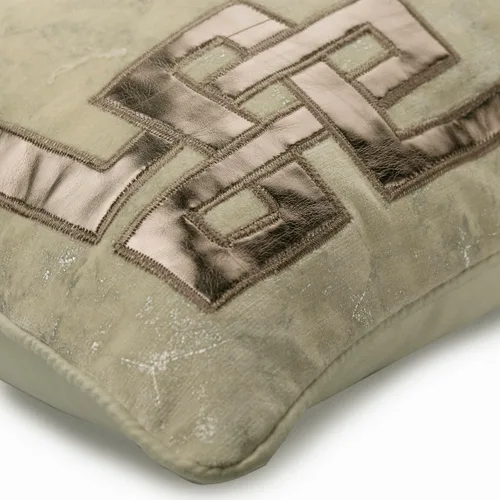 Vista 158 de The HomeCentric Fundas de almohada lumbares doradas de 12 x 14 pulgadas (11.8 x 13.8 in), de piel sintética, con diseño de animales, estilo moderno