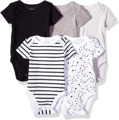 Vista 11 de Hanes - Bodis para bebés, Ultimate Flexy de manga corta, unisex, paquete de 5
