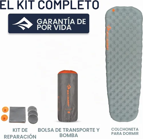 Vista 6 de Sea to Summit Ether Light XT - Colchoneta para dormir extra gruesa aislada, cónica, pequeña (66 x 21.5 x 4 pulgadas)