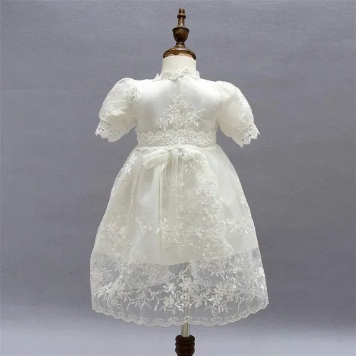 Vista 5 de Coozy Vestidos de bautizo para niña, vestido de princesa, boda, ocasiones especiales, 3 piezas