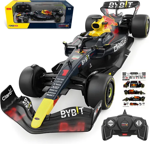 Vista 10 de BEZGAR F1 RedBull Auto a control remoto - Auto de juguete Rb18 con licencia oficial 1:12, 2.4GHz Race F1 Collection RC para niños, niñas y adultos