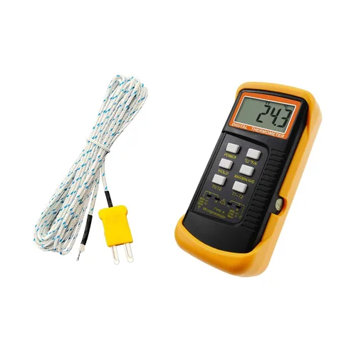 Vista 2 de Sensor de sonda de temperatura de termopar tipo K Tipo K Cable de termopar Rango de medición de línea de detección de temperatura -40 a 400 Celsius