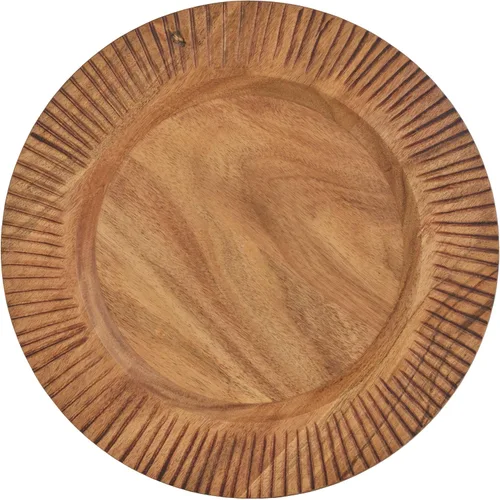 Vista 2 de Fitz and Floyd Caleb - Platos de madera de acacia (2 unidades)