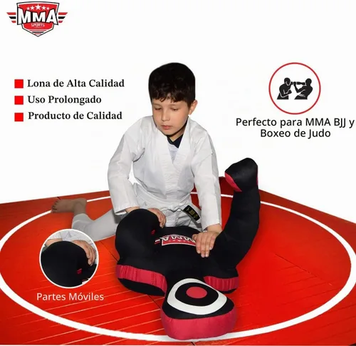 Vista 2 de MMA Doctor Bane MMA - Saco de boxeo brasileño para karate, con posición de pie, 4 pies, sin relleno