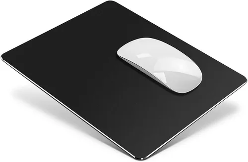 Vista 10 de Alfombrilla de ratón HONKID de aluminio metálico, delgada y dura, alfombrilla de doble cara impermeable con control rápido y preciso para laptop