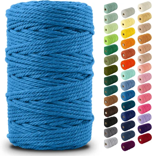 Vista 121 de Nook Theory Hilo de macramé de 3mm 109 yardas - Cuerda de macramé suave de 4mm, 5mm perfecta para nudos - Suministros de macramé para colgadores