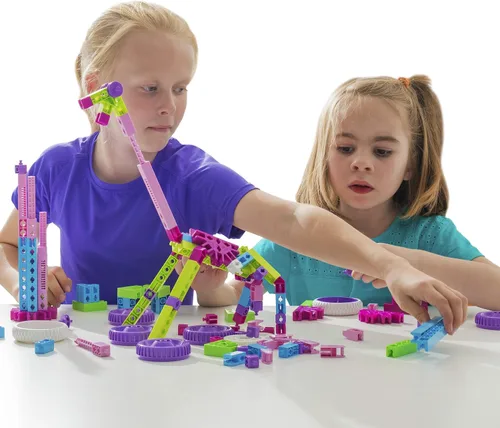 Vista 7 de Engino Inventor Girl 20 Models Construction System, Pink