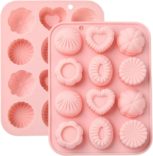 Vista 11 de 2 moldes de silicona en forma de caracol de 4 cavidades para chocolate para decoración de pasteles, gelatina, cubitos de hielo, golosinas
