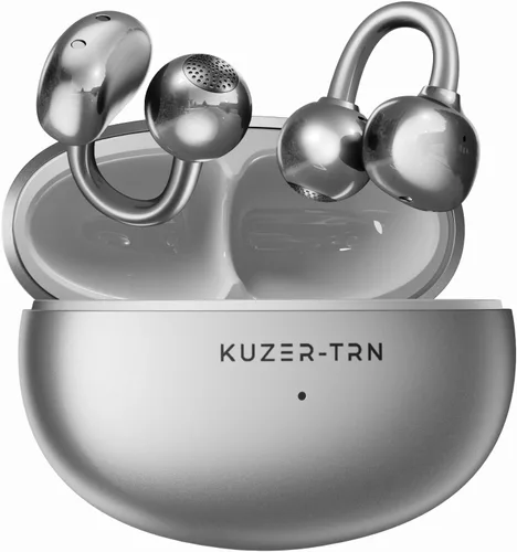 Vista 9 de KUZER KT01 Pro - Auriculares con clip, auriculares inalámbricos Bluetooth abiertos con micrófono, no en la oreja, no se caen, IPX5 impermeable, 48
