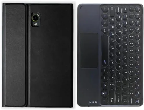 Vista 14 de Funda inalámbrica con teclado Bluetooth para Samsung Galaxy Tab Active 3/Active 5 (SM-X300/X306B/T570/T575N) con soporte para bolígrafo integrado