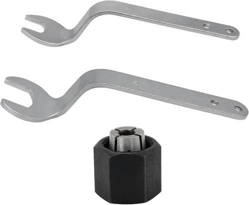 Vista 5 de Thaekuns RA1152 Llaves de desplazamiento para router BOSCHI 2610906283 Portabrocas de 1/4 pulgadas para enrutadores de la serie 1613, 1617, 1618