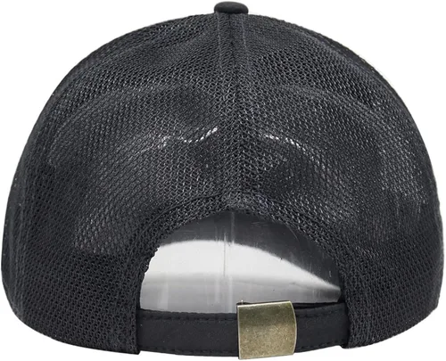 Vista 4 de KCZAKA Gorra de béisbol de ala corta de secado rápido unisex de malla trasera transpirable Snapack Trucker Gorras ajustables de árbitro SS115