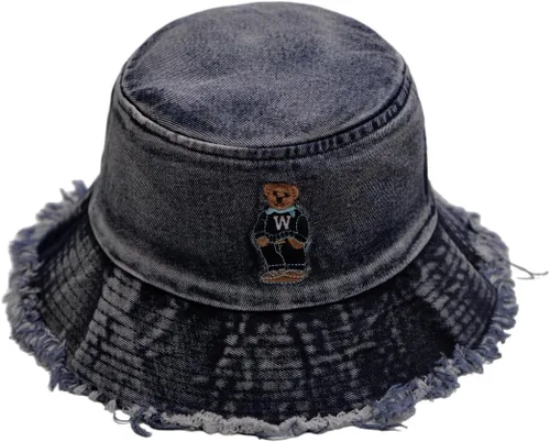 Vista 16 de Sombrero de pescador de algodón desgastado, sombrero de sol, sombrero para hombres y mujeres