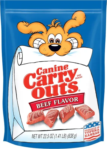 Vista 23 de Canine Carry Outs Golosinas para perros, sabor a tocino, 22.5 onzas (paquete de 4), hechas con tocino real