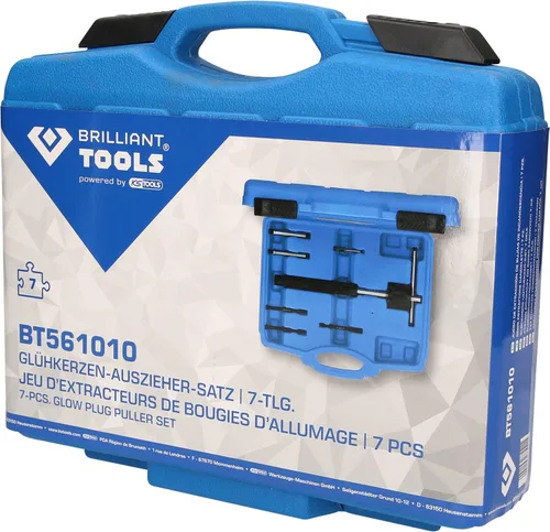 Vista 4 de BRILLIANT TOOLS BT561010 - Juego de extractores de bujías incandescentes 7 piezas [Desarrollado por KS Tools]