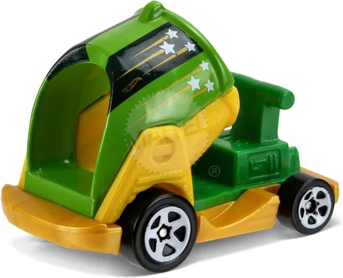 Vista 3 de Hot Wheels 2017 HW Ride-Ons Boom Car (coche de cañón) 163/365, verde y amarillo