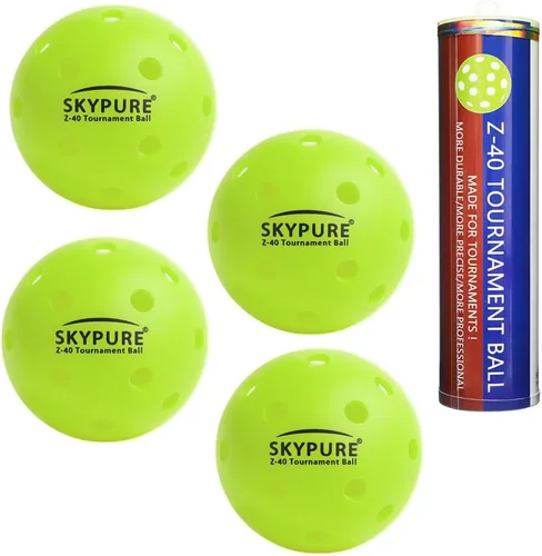 Vista 10 de Pelotas de pickleball Z40 para exteriores – Aprobado por USAPA de 40 hoyos de una sola pieza sin costuras para jugar en torneos, entrenamiento y 1